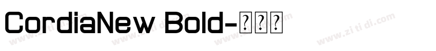 CordiaNew Bold字体转换